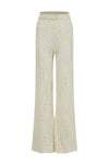 SWAYING/KNIT Hollow Flower Style Straight Pants SW23AW3B44 White